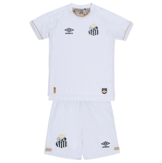 2026-27 Santos FC Home Kids Soccer Kits Shirt With Shorts